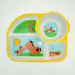 ست ظرف غذای کودک 5 پارچه فیبر بامبو طرح اسب کیوت