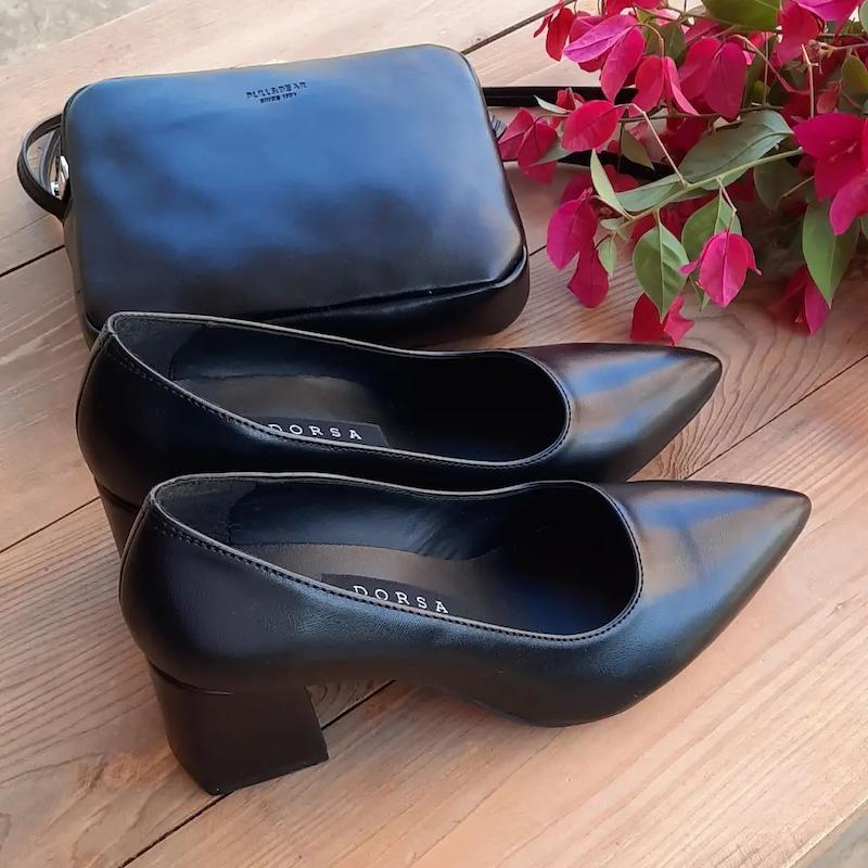 کفش پنج سانت مشکی 