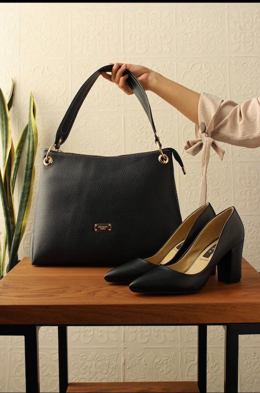 کفش مشکی ۷ سانت 