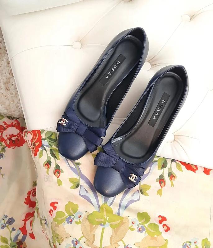 کفش سورمه ای پنج سانت 