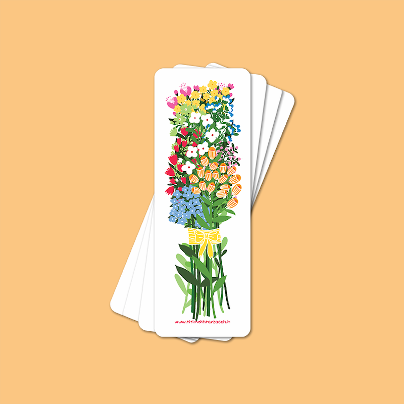 بوکمارک(نشانک) دسته گل عروس