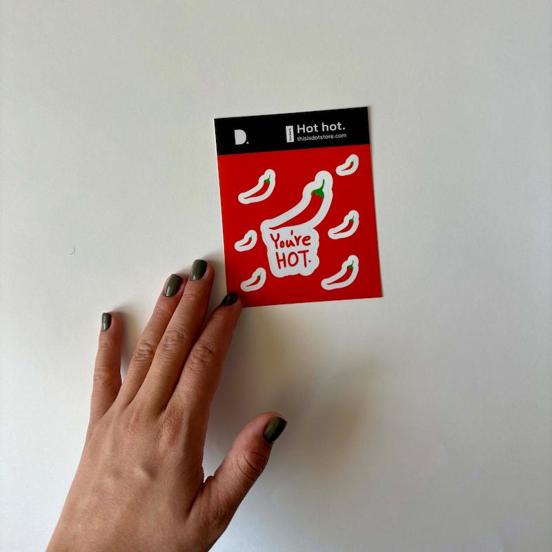 پک استیکر هات هات.