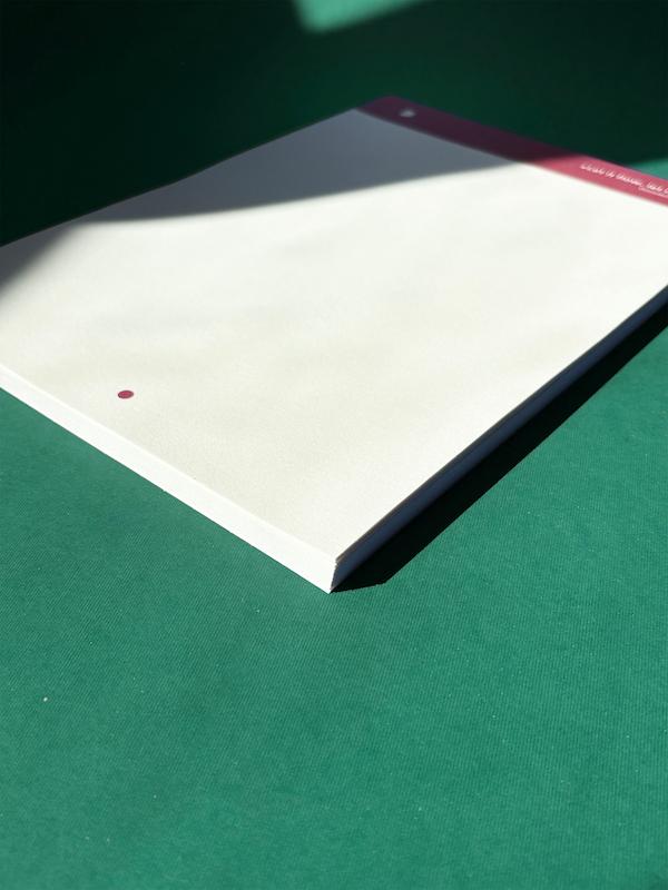 دفتر سرچسب ساده A4.