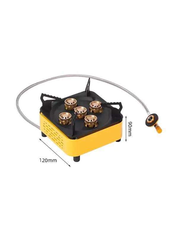 اجاق گاز کمپینگ قابل حمل 5 شعله – قدرت 10500 وات، حرفه ای و مقاوم