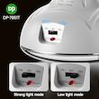 چراغ شارژی همراه با پنل خورشیدی مدل DP-7851T ضد اب 10W