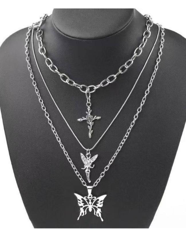 پک گردنبند سه لاین فرشته 🎀🌱