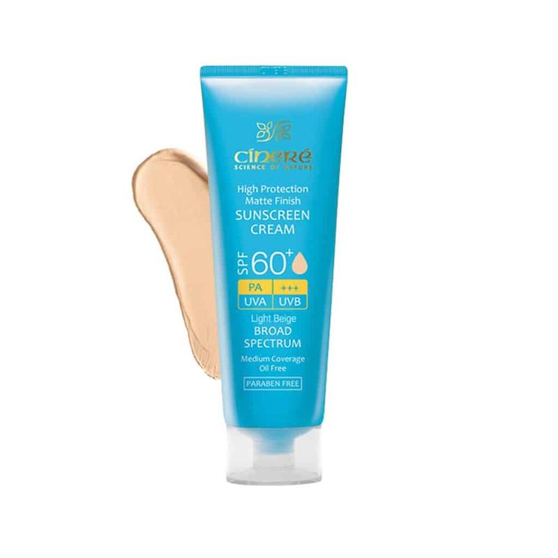  کرم ضد آفتاب رنگی SPF60 سینره فاقد چربی 50 میلی لیتر 