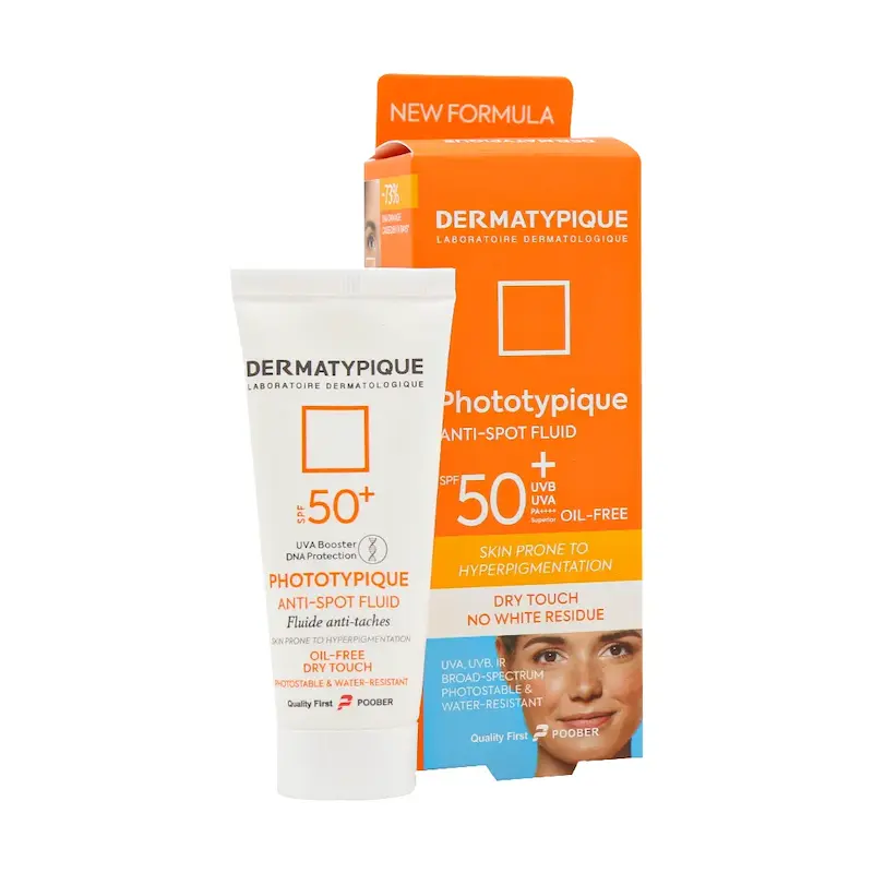  فلوئید ضد آفتاب ضد لک و روشن کننده SPF50 درماتیپیک 40 میلی لیتر 