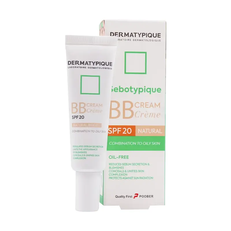  بی بی کرم SPF20 درماتیپیک مناسب پوست چرب و مختلط 30 میلی لیتر 