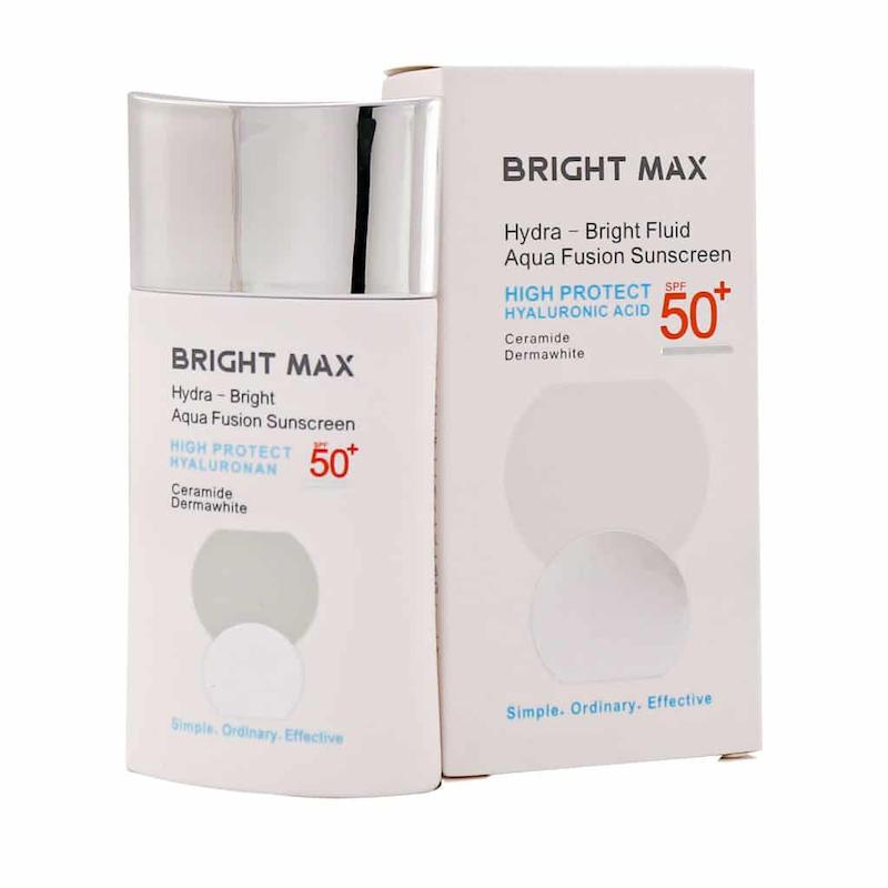 فلوئید ضد آفتاب آکوافیوژن هیدرا برایت SPF50 برایت مکس 50 میلی لیتر 