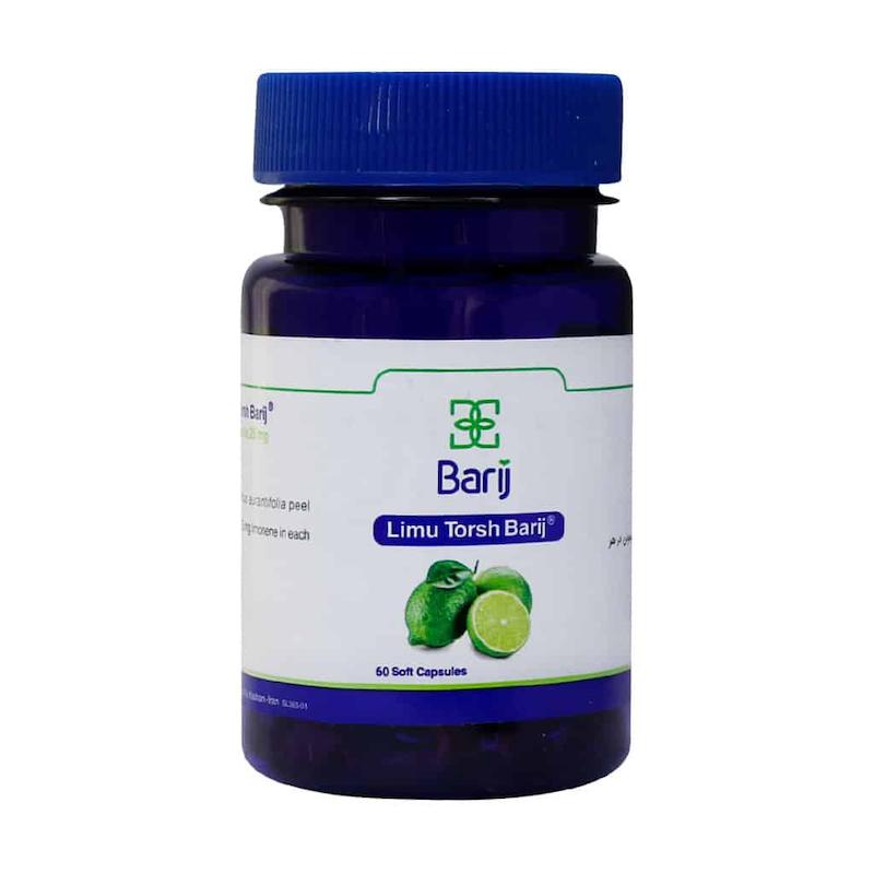  نرم لیمو ترش 25 میلی گرم باریج اسانس 60 عدد 