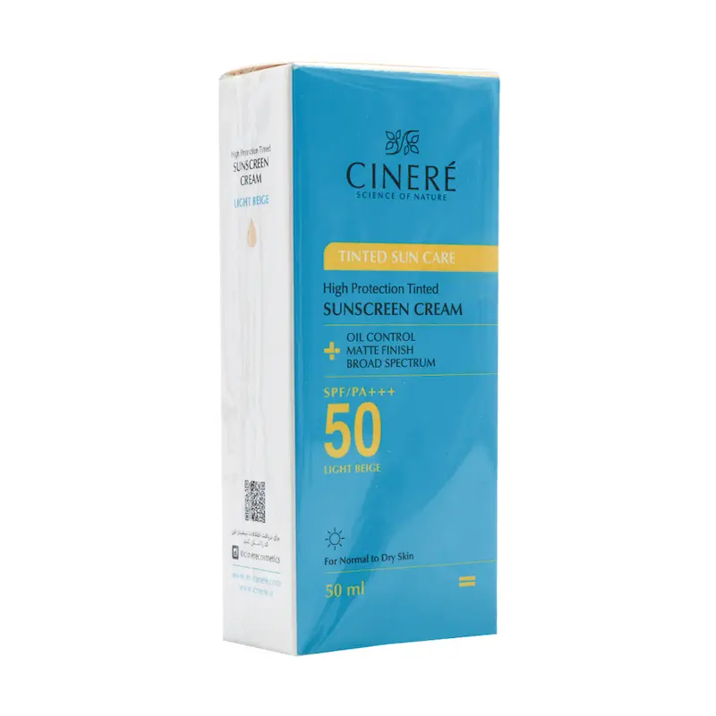  کرم ضد آفتاب رنگی SPF50 سینره 50 میلی لیتر 