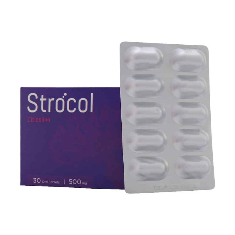  استروکل سیتی کولین 500 میلی گرم تقویت کننده حافظه اشبال شیمی 30 عدد 