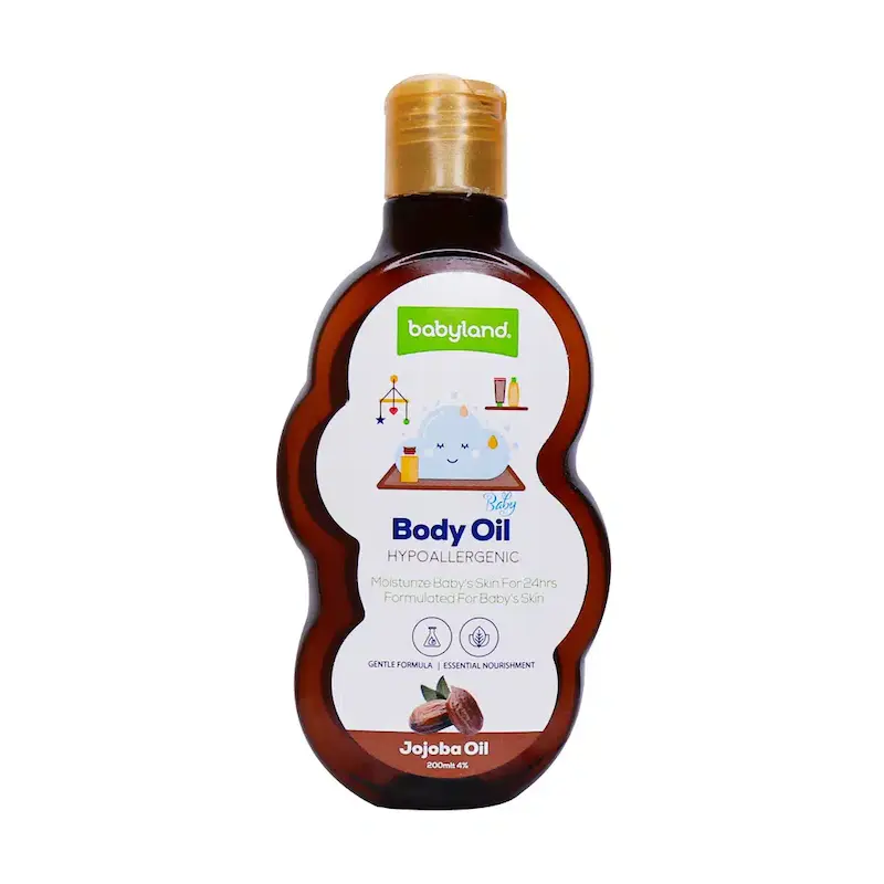  روغن نرم کننده پوست بچه حاوی روغن جوجوبا بیبی لند 200 میلی لیتر 