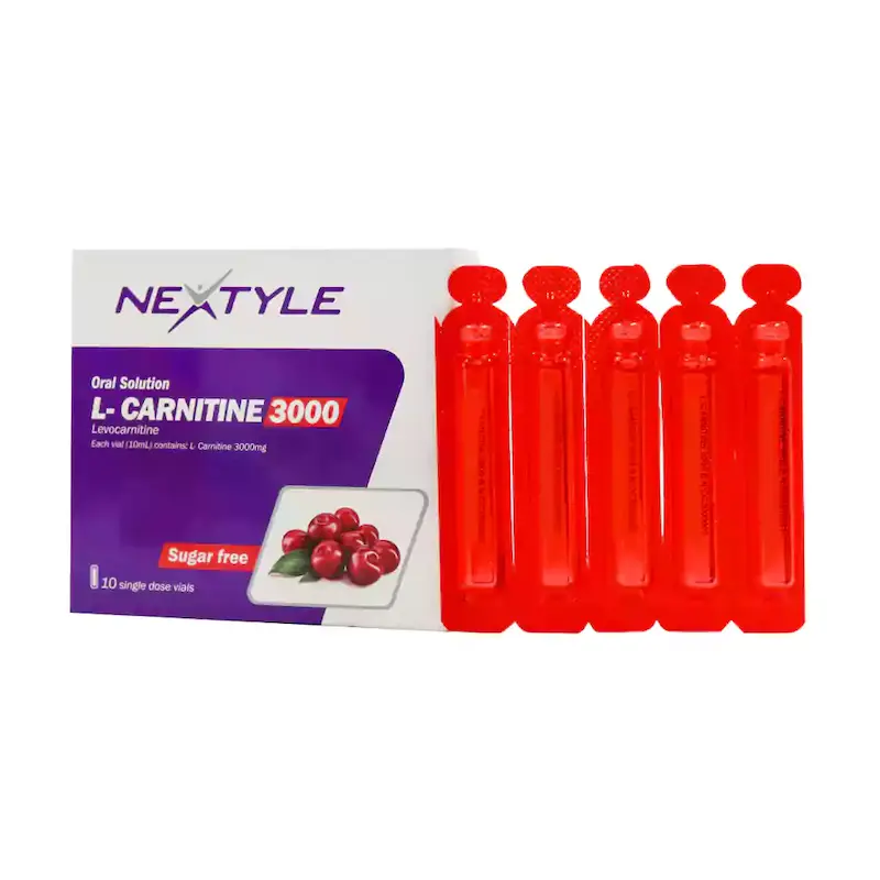  ویال ال کارنیتین 3000 میلی گرم نکستایل 10 عدد 