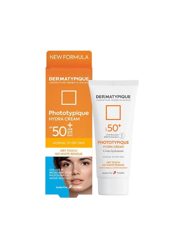 کرم ضدآفتاب هیدرا فتوتیپیک بی رنگ درماتیپیک +SPF50 مناسب انواع پوست، حجم 50 میلی لیتر