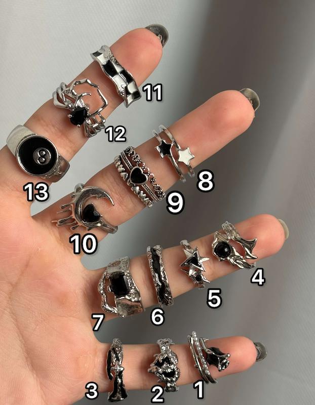 انگشتر با تم مشکی 