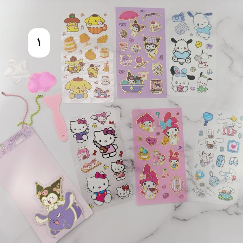 پک استیکر و سرکلیدی سانریو