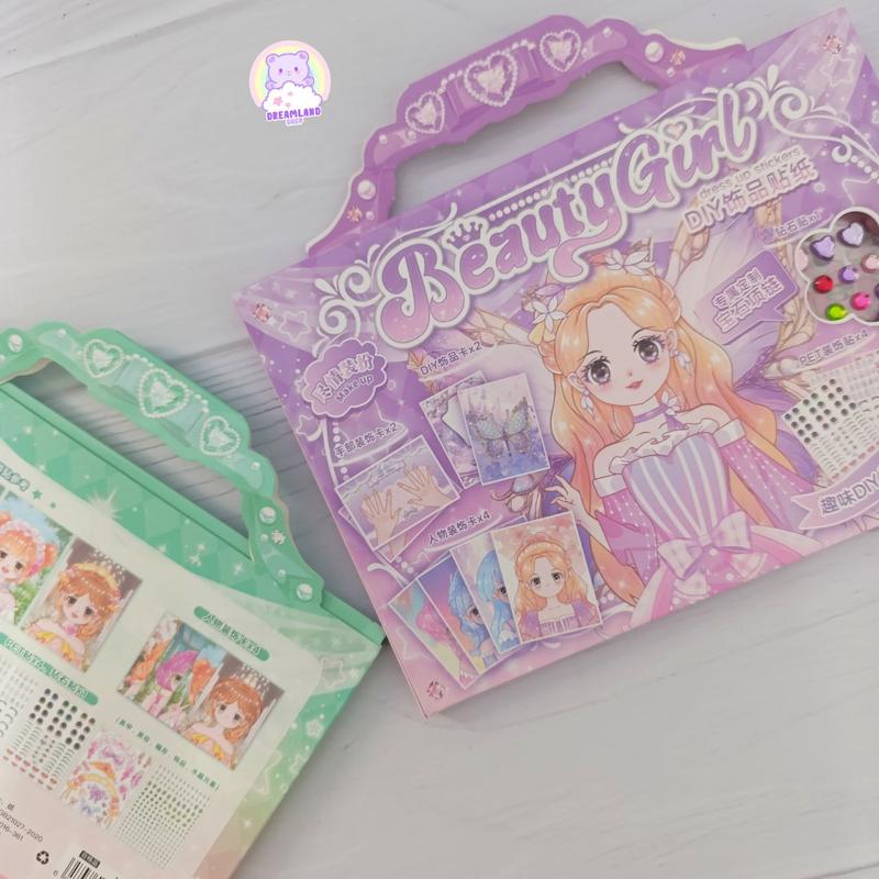 دفترچه استیکری کیفی دختر