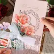 پک گل مقوایی طلاکوب