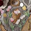 پک گل مقوایی طلاکوب