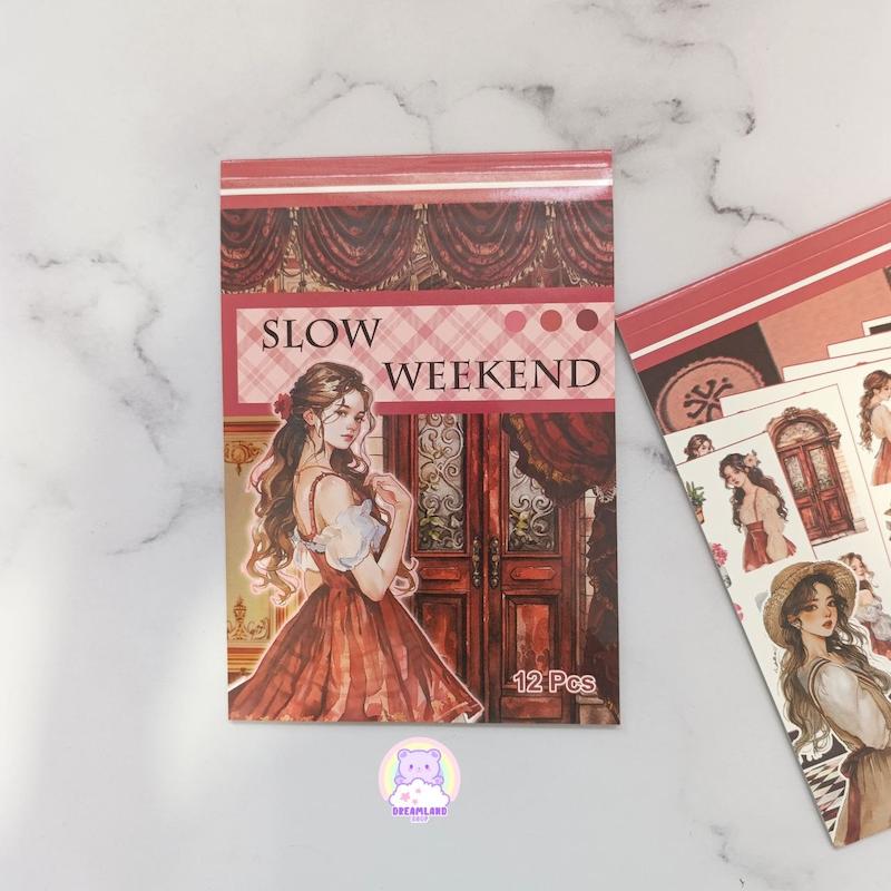 دفتر استیکر Slow weekend  