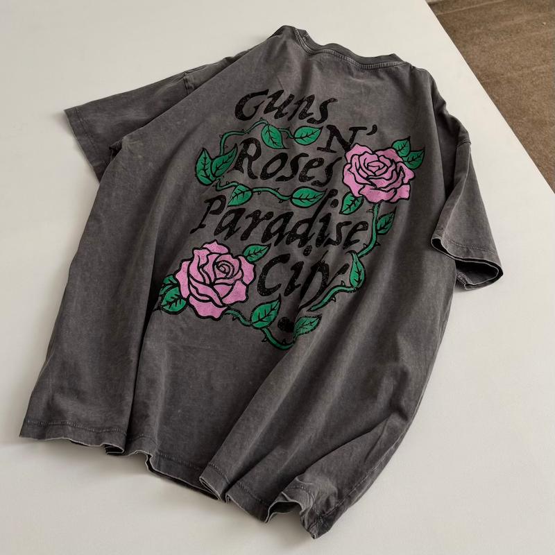 تیشرت سنگشور guns ‘n roses طوسی