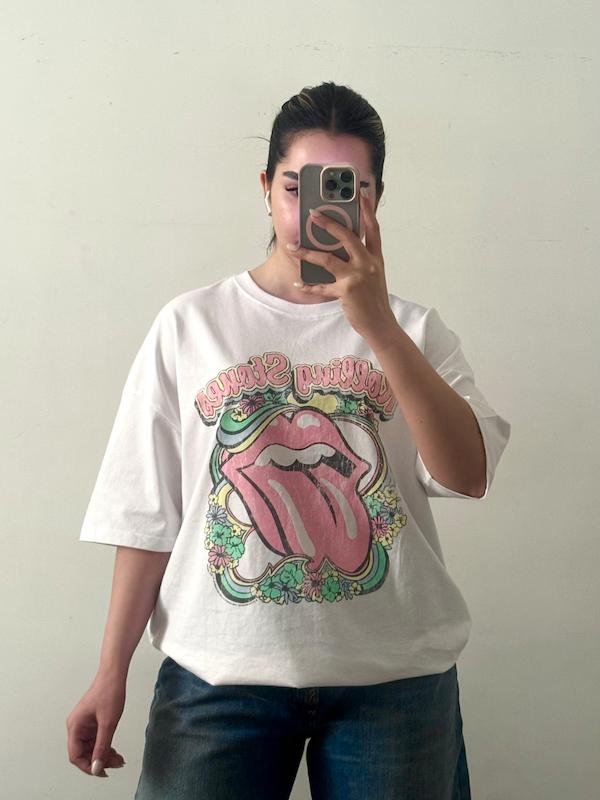 تیشرت سفید ROLLING STONE