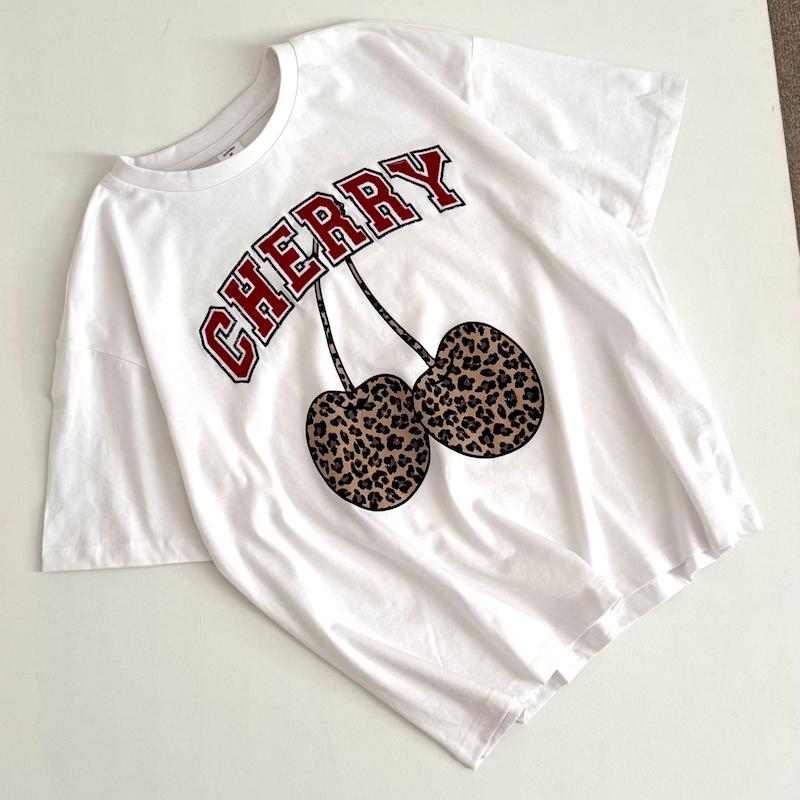 تیشرت وارداتی چری / cherry پلنگی 🍒🐆