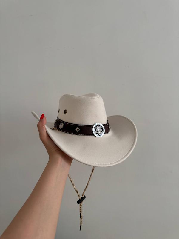 کلاه cowboy / کابوی  وارداتی سفید