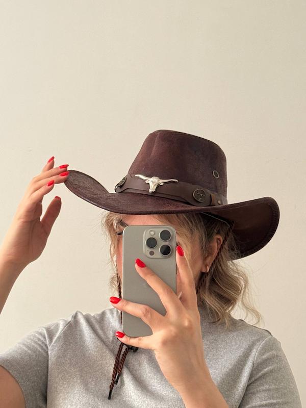 کلاه چرم cowboy / کابوی  وارداتی 