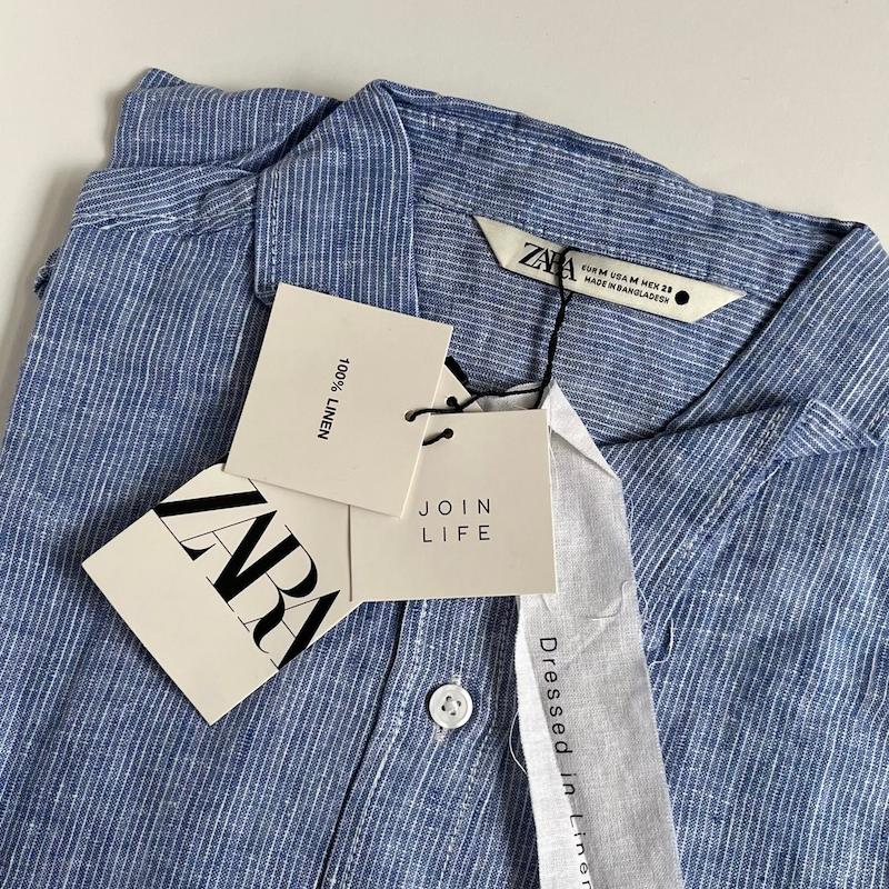 پیراهن لینن ZARA
