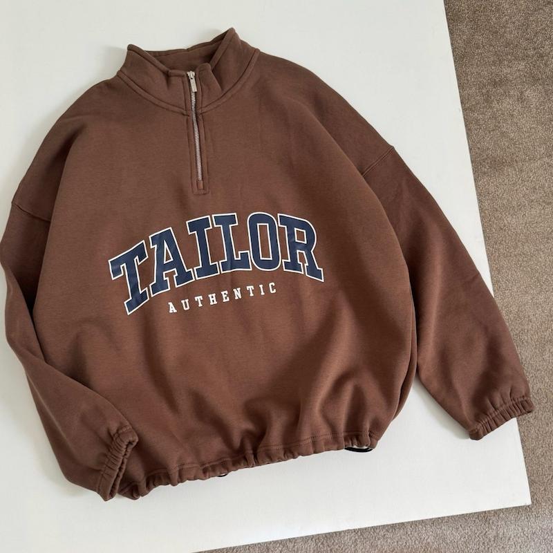 نیم زیپ قهوه ای TAILOR