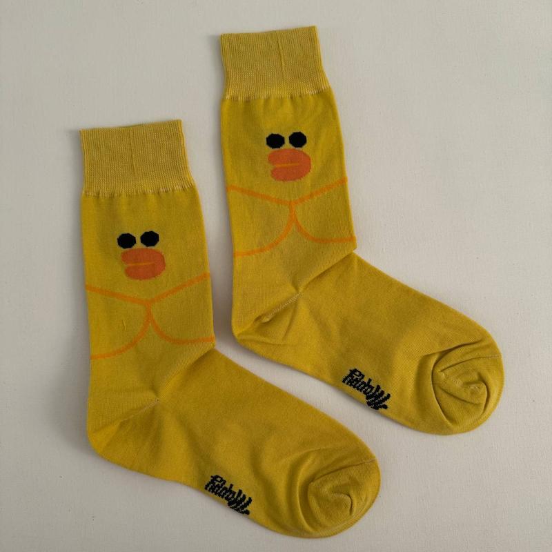 جوراب ساقدار جوجه زرد کیوت