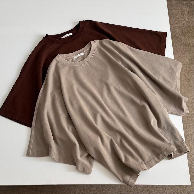تیشرت باکسی سنگشور ZARA کرم