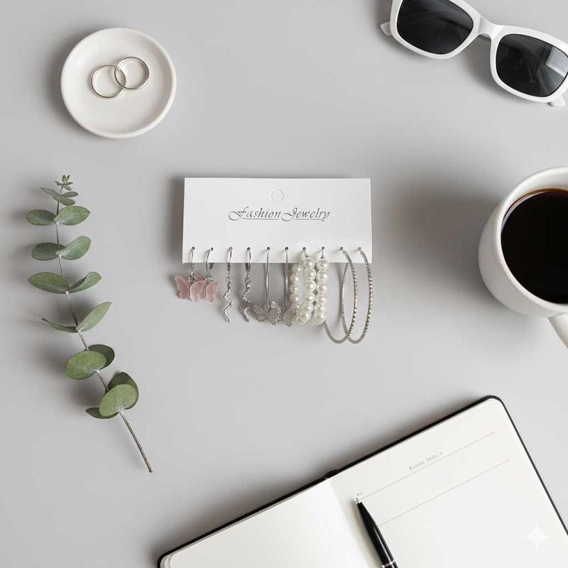 پک گوشواره ترند صورتی