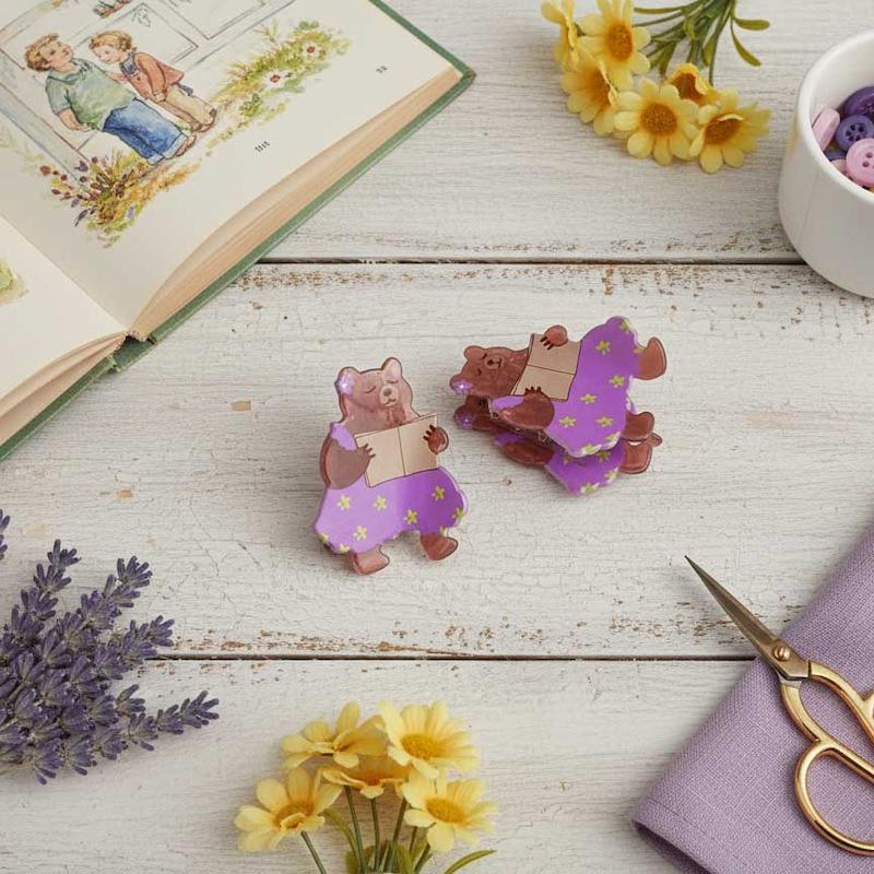 کلیپس مو طرح خرس