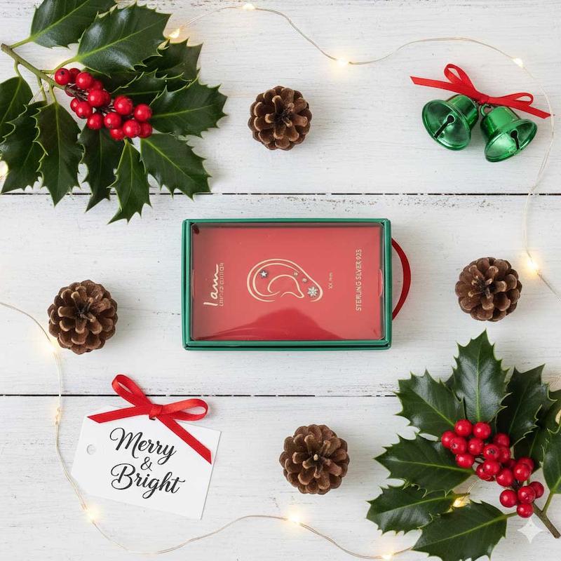 پک گوشواره کریسمس سوزنی