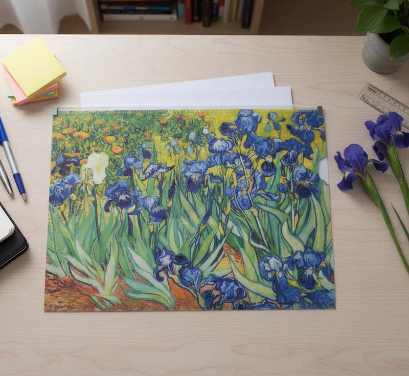 پوشه کاغذ باغ زنبق ونگوگ