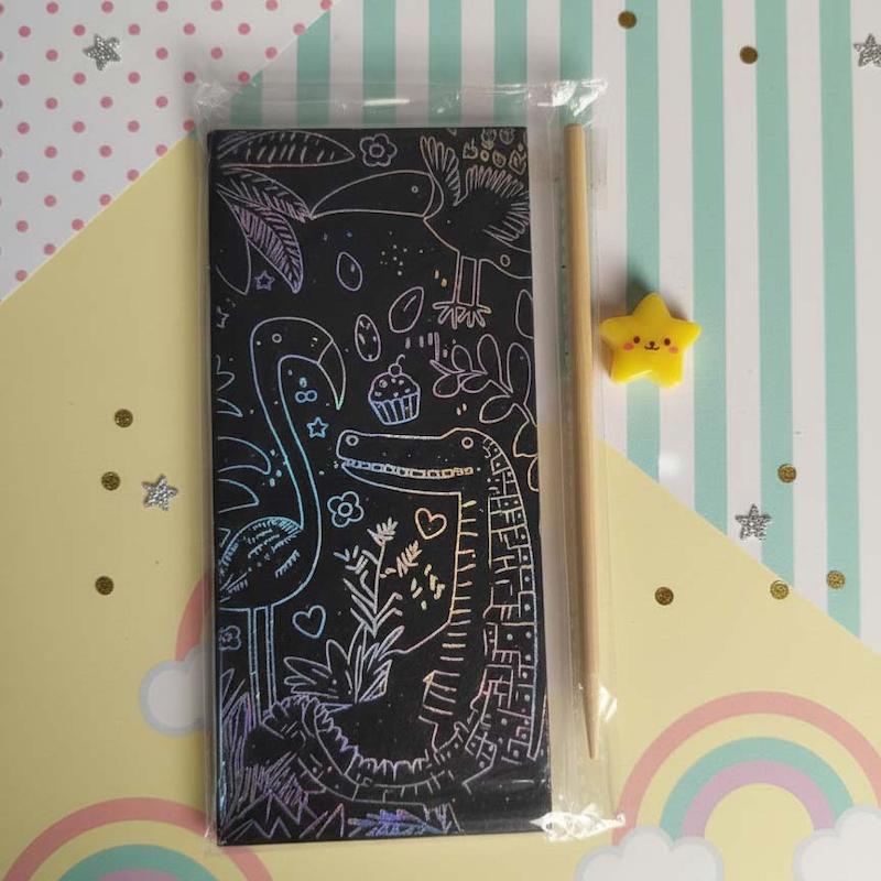 نقاشی خراشیدنی حیوانات 12 عددی