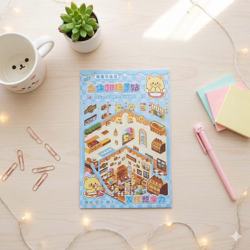 استیکر سه بعدی بزرگ طرح نانوایی