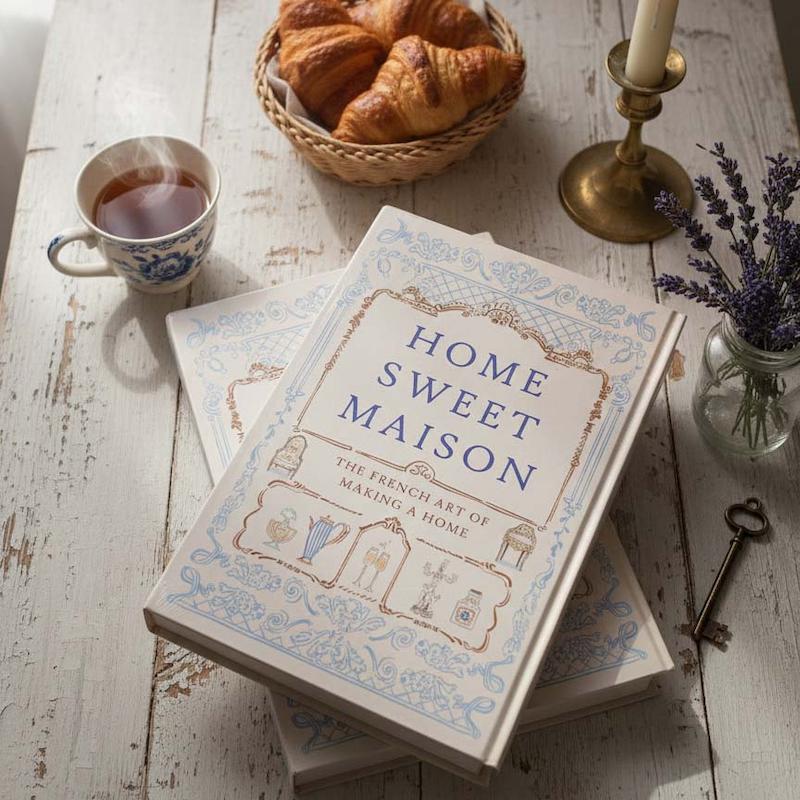 دفتر جلد کتابی - Home Sweet Maison