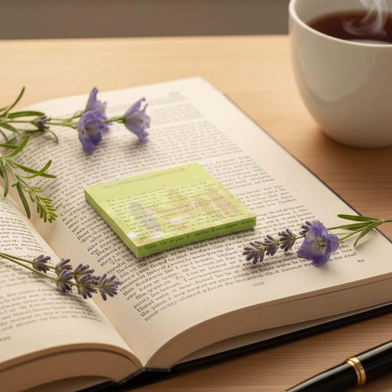 استیک نت گل گلی سبز - طرح سنبل شاین