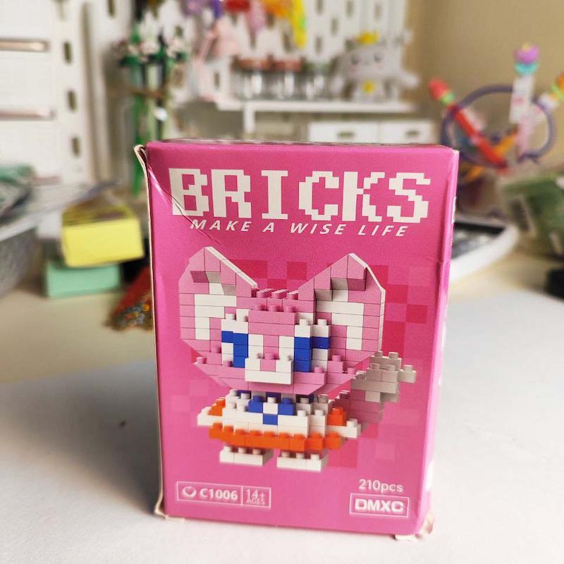 لگو عروسکی گربه صورتی