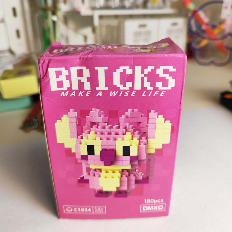 لگو عروسکی استیچ صورتی