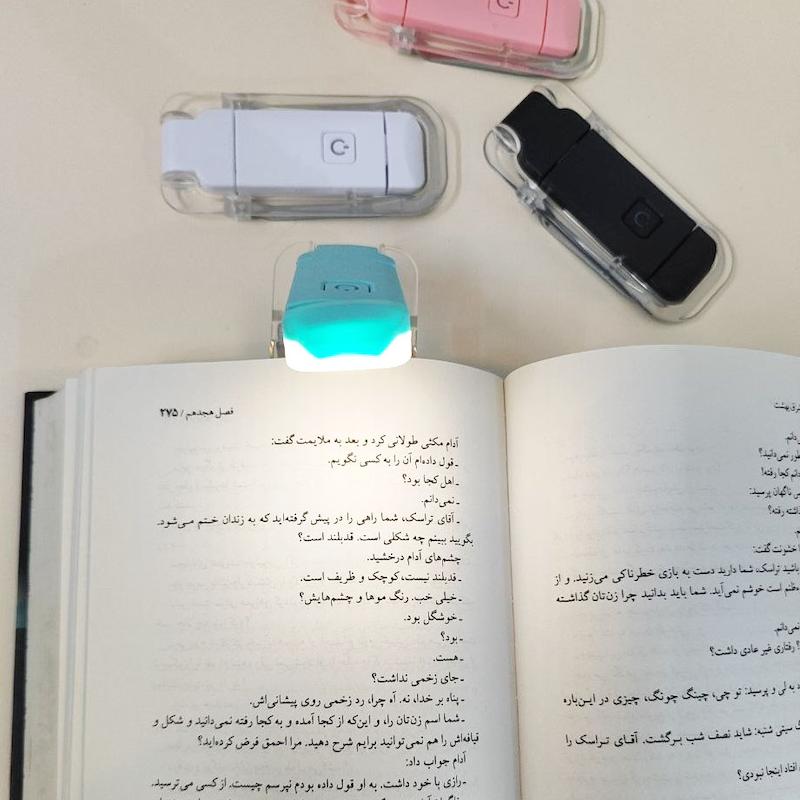 چراغ مطالعه شارژی کلیپسی USB