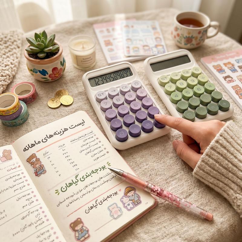 ماشین حساب دکمه رنگی RUNZON پینترستی کوچک