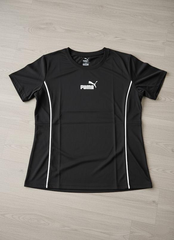 تیشرت تک مغزی زنانه پوما سایز بزرگ رنگ مشکی