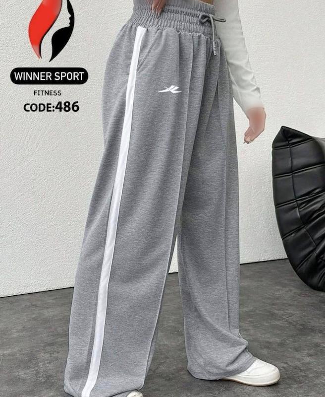 شلوار بگ نوارسفید زنانه فری سایز