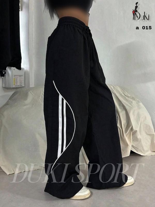 شلوار بگ جیبدار فری سایز زنانه مشکی